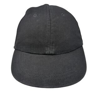 ASR Baseball Cap Black One Size Stretchable Vented Holes 6 Panel Blank Cotton